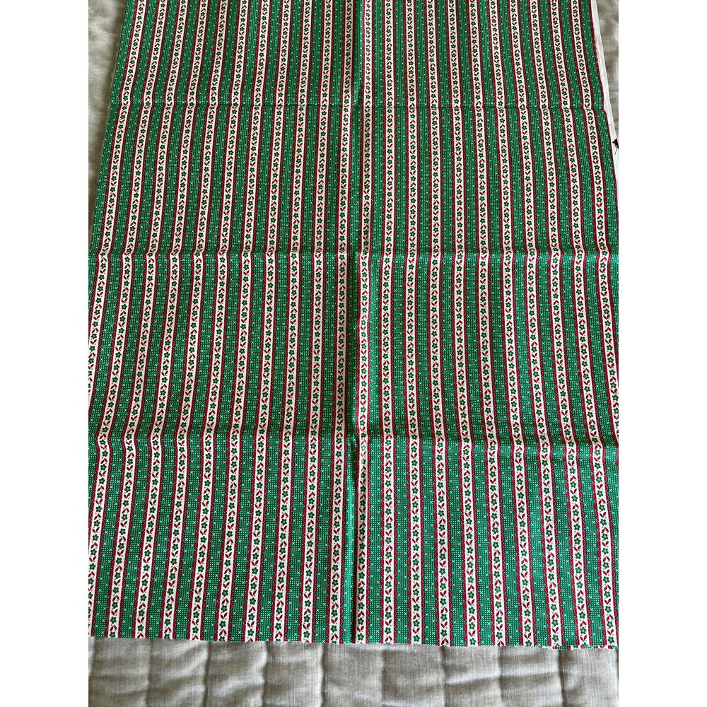 Christmas Fabric for quilting green red and white